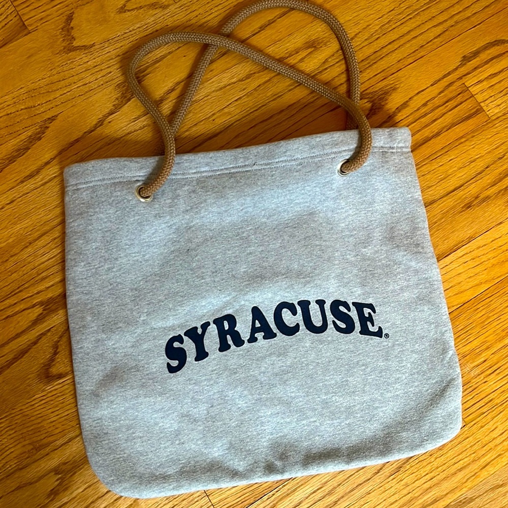 Syracuse tote bag from sweatshirt material